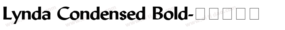 Lynda Condensed Bold字体转换